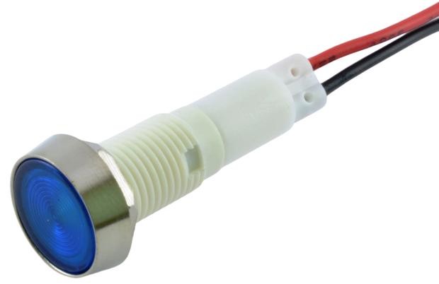 SIGNALNA LED LUČKA MODRA 12VAC/DC