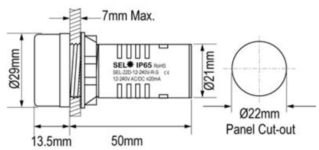 SIGNALNA SVETILKA ZA NA PANEL