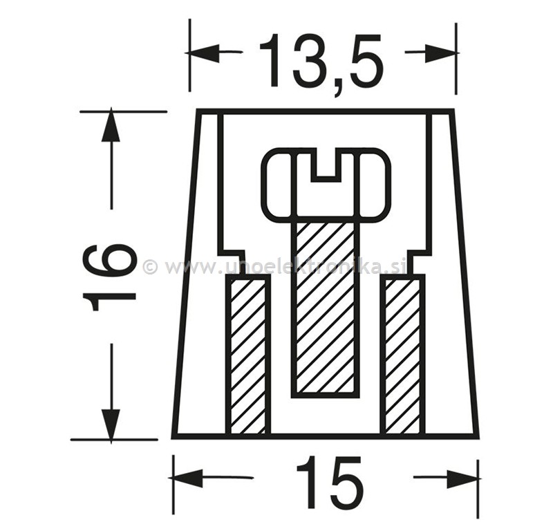 GUMB fi 15mm ZA POTENCIOMETER OS fi 6mm