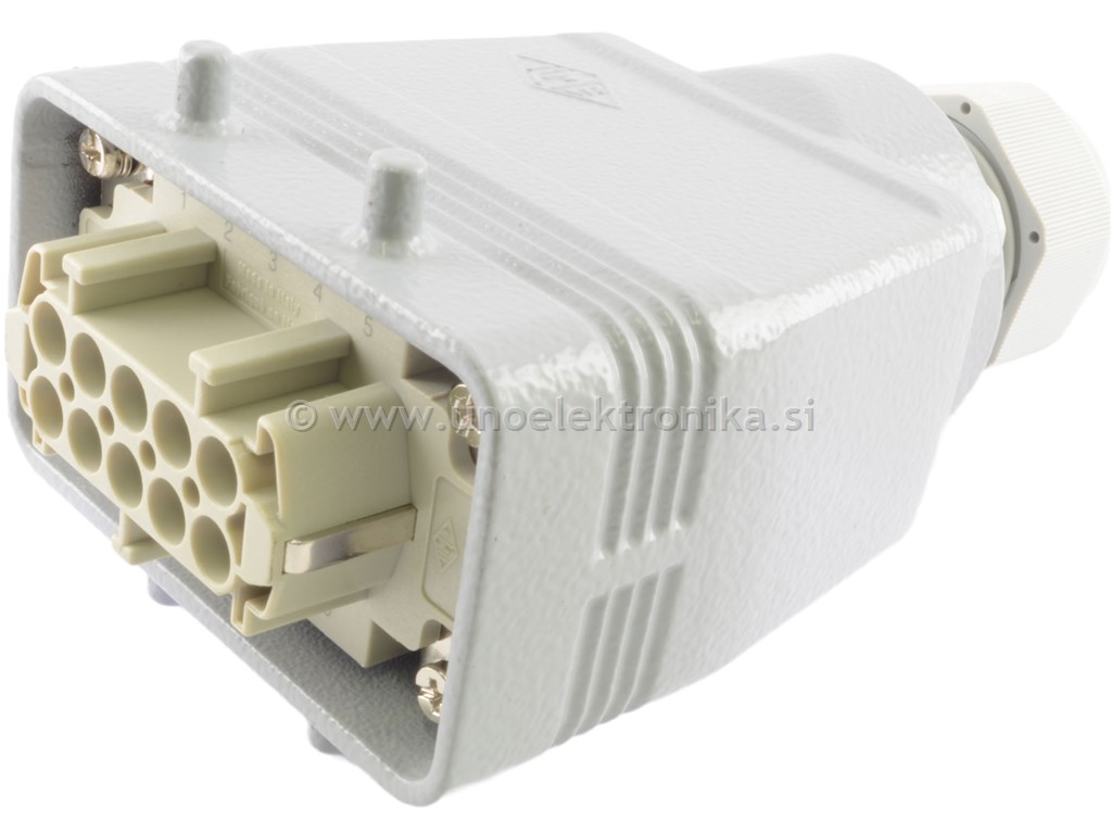 KONEKTOR ŽENSKI 10p.+PE ZA NA KABEL