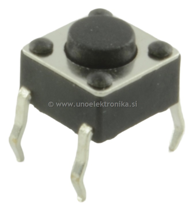 TIPKA 1p. 6x6 H=4,3mm 12VDC 50mA ZA TV