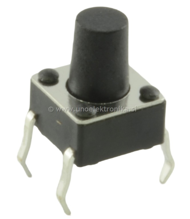 TIPKA 1p. 6x6 H=7,8mm 12VDC 50mA ZA TV