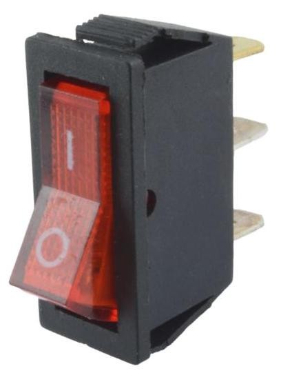 STIKALO 1 POLNO 16A 250VAC RDEČE