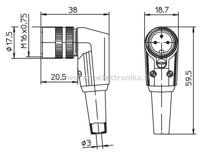 VTIČNICA DIN 3 POLNA KOTNA Z MATICO