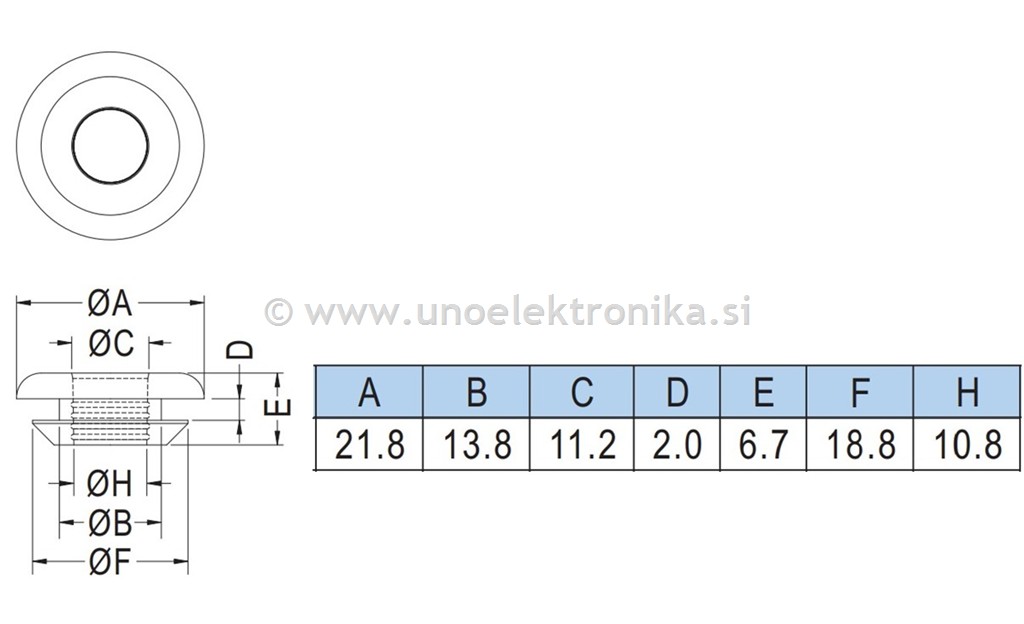 UVODNICA GUMI fi 11,2mm