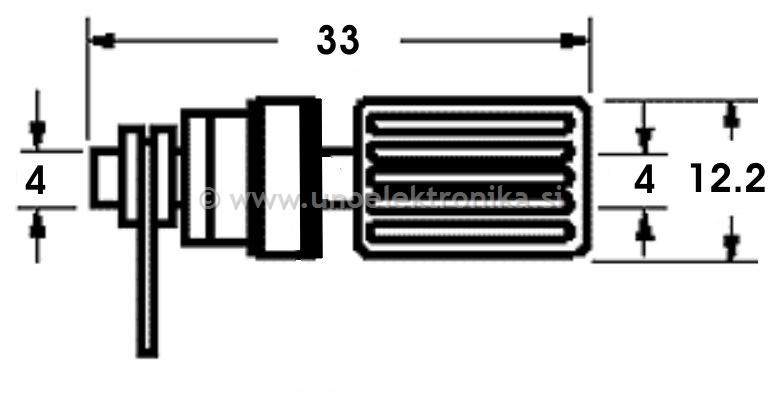 VTIČNICA BANANA fi 4mm ZA NA PANEL