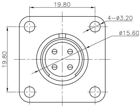 VTIČNICA 7 POLNA ZA KABEL + VTIKAČ PANEL