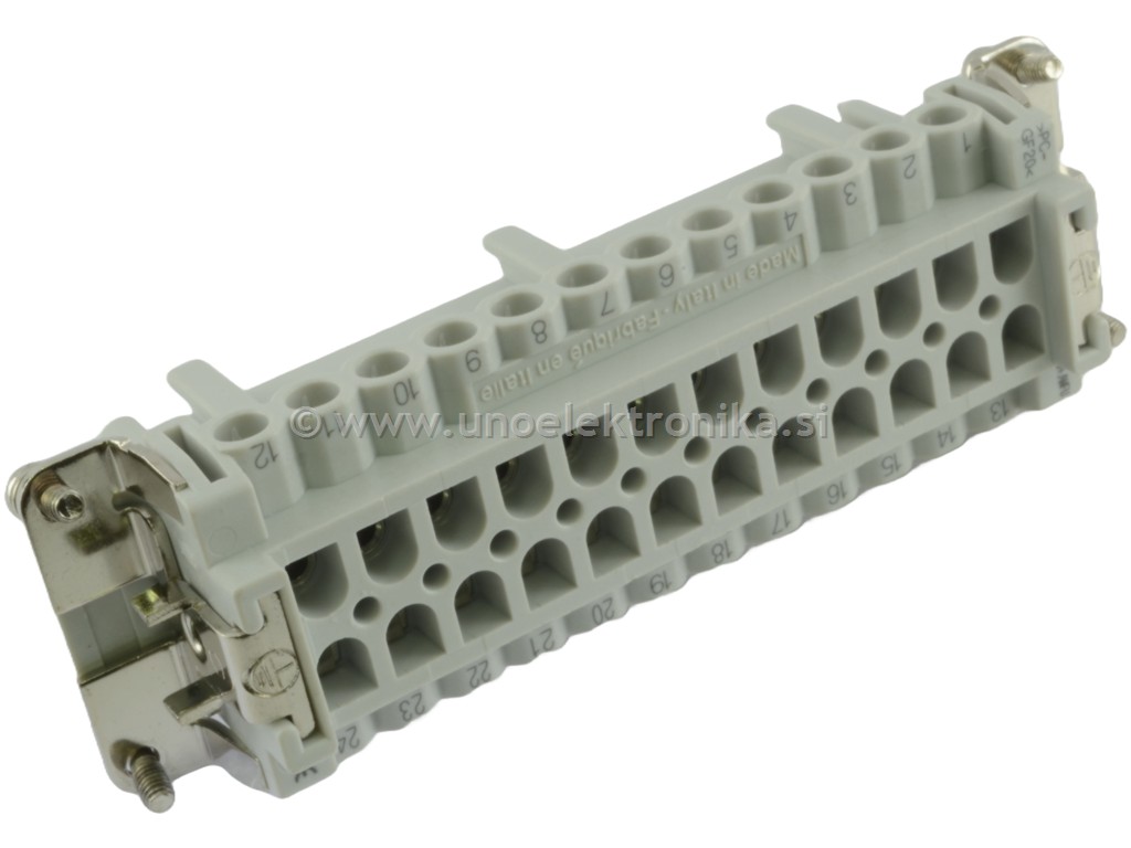 KONEKTOR ŽENSKI 24p.+PE NADOMETNI