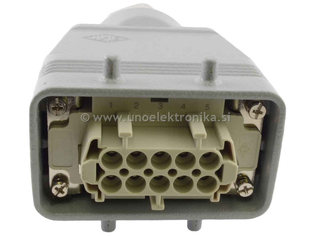 KONEKTOR ŽENSKI 10p.+PE ZA NA KABEL