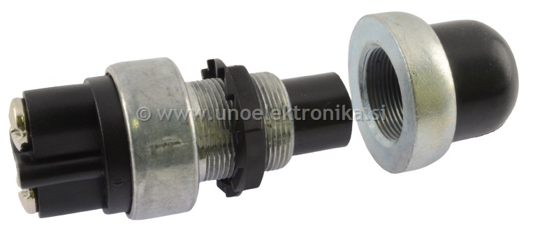 TIPKA fi 16mm ČRNA 60A 12VDC