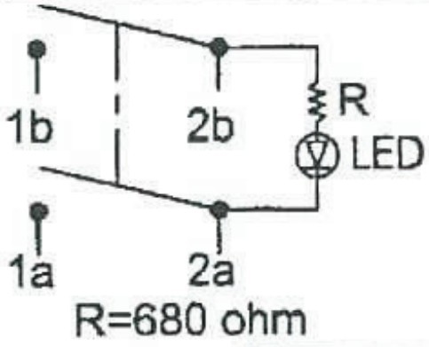 STIKALO DVOPOLNO Z LED DIODO 12VDC ZELEN