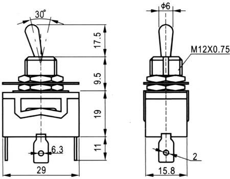 PREKLOPNIK 1 POLNI 3 POZICIJE I-0-II