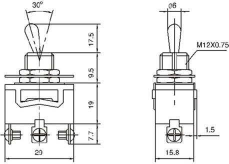 PREKLOPNIK 2 POLNI 10A 250VAC