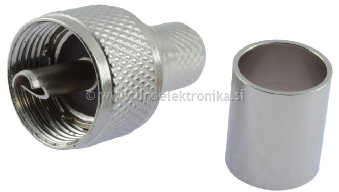 VTIKAČ UHF x RG8/213 TEFLON NA KRIMPANJE