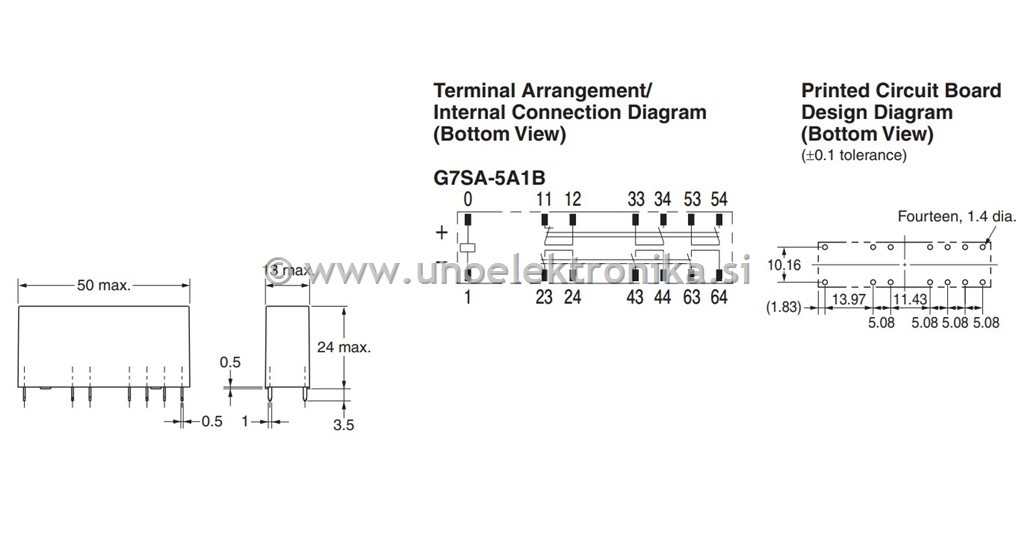 RELE 6 POLNI 24VDC 6A/250VAC 6A/30VDC