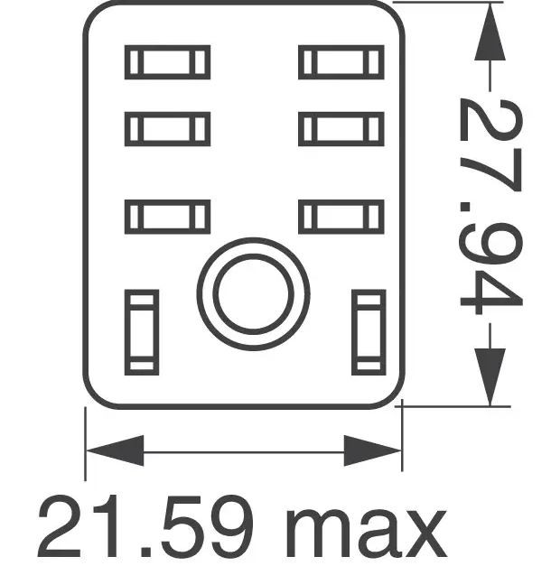 RELE 2 POLNI 24VAC 10A/110VAC LY2