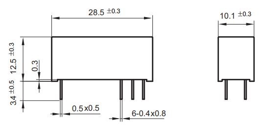 RELE 1 POLNI 5VDC 10A/230VAC #3,2mm