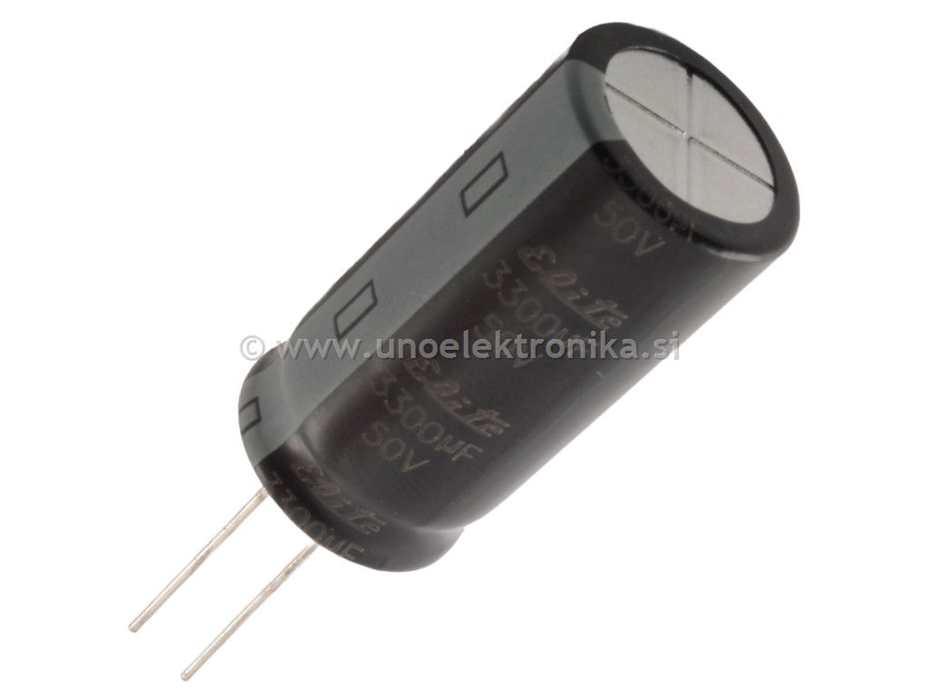 ELKO 3300uF 50VL fi 18x36mm