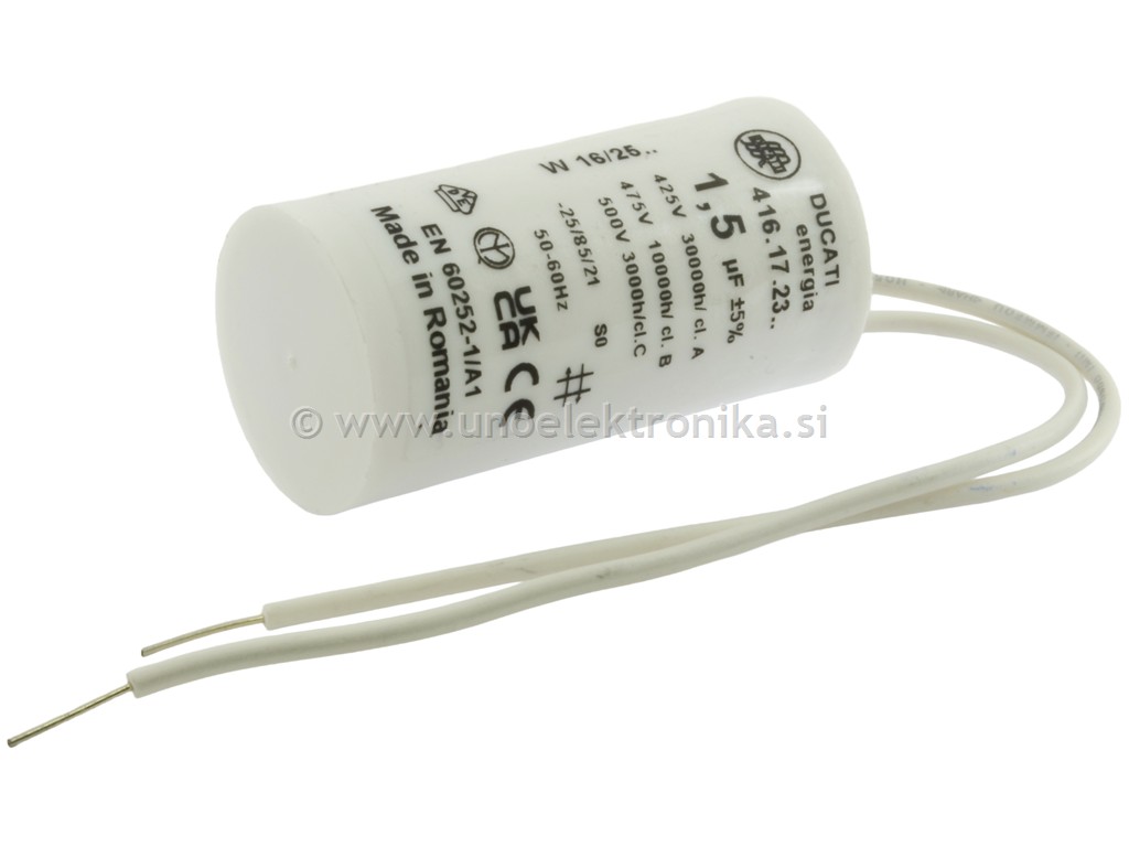 KONDENZATOR DELOVNI 1,5uF 475VAC