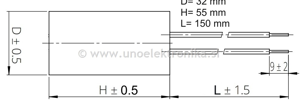KONDENZATOR DELOVNI 7,5uF 475VAC