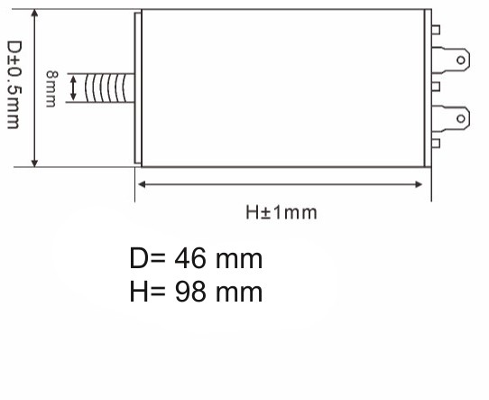 KONDENZATOR DELOVNI 35uF 450VAC