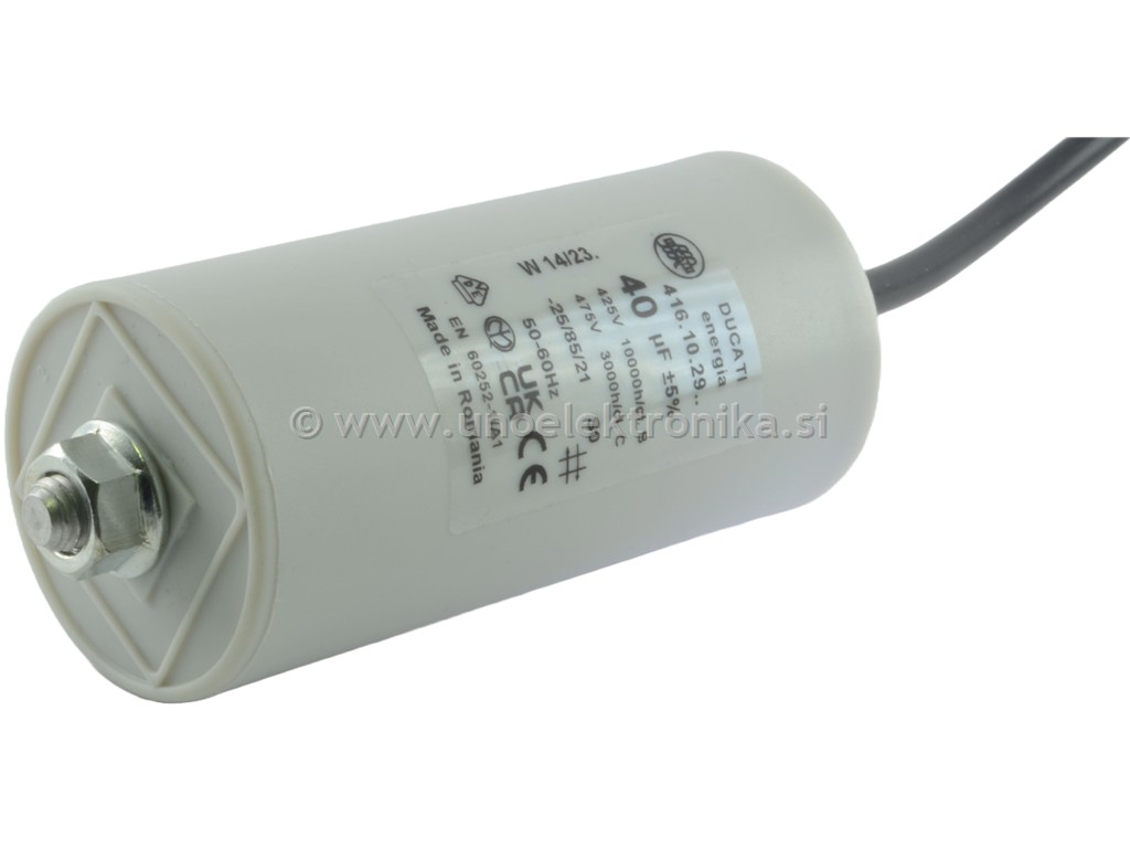 KONDENZATOR DELOVNI 40uF 475VAC