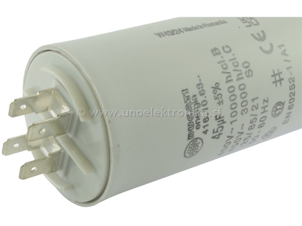 KONDENZATOR DELOVNI 45uF 450VAC