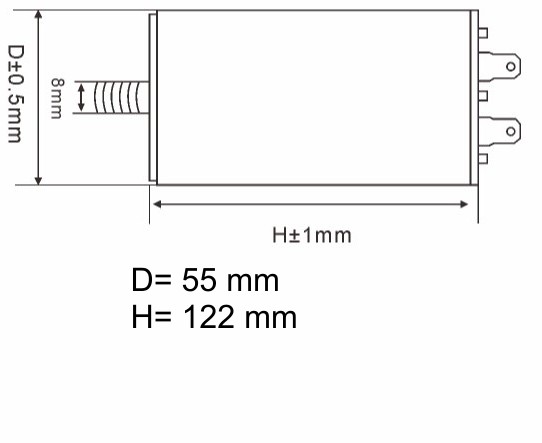 KONDENZATOR DELOVNI 70uF 450VAC
