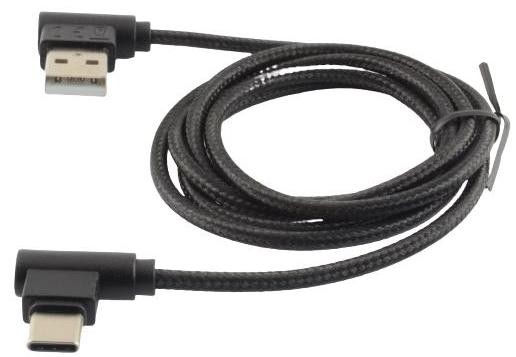 KABEL VTIKAČ USB A KOTNI - USB B MICRO