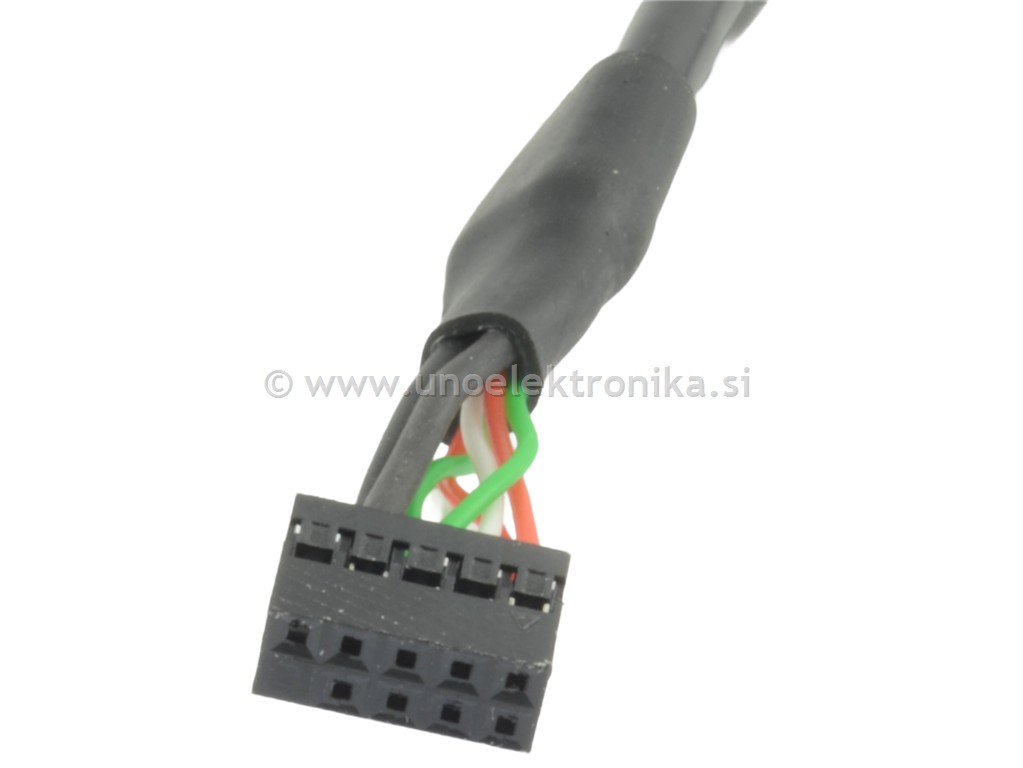 KABEL 2x VTIČNICA USB A ZA PANEL
