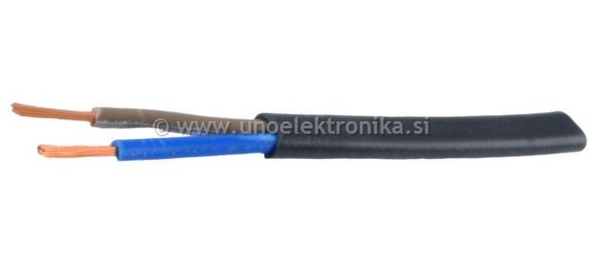 KABEL PPL 2x0,75mm2 PLOŠČATI ČRNI