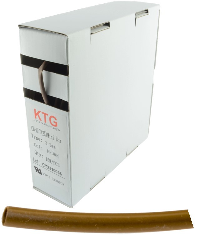 TERMOSKRČNA CEV fi 3,2/1,6mm RJAVA 1/8"