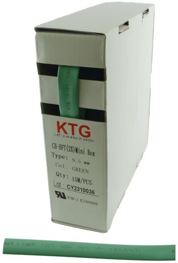 TERMOSKRČNA CEV fi 6,4/3,2mm ZELENA 1/4"