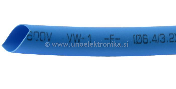 TERMOSKRČNA CEV fi 4,8/2,4mm MODRA
