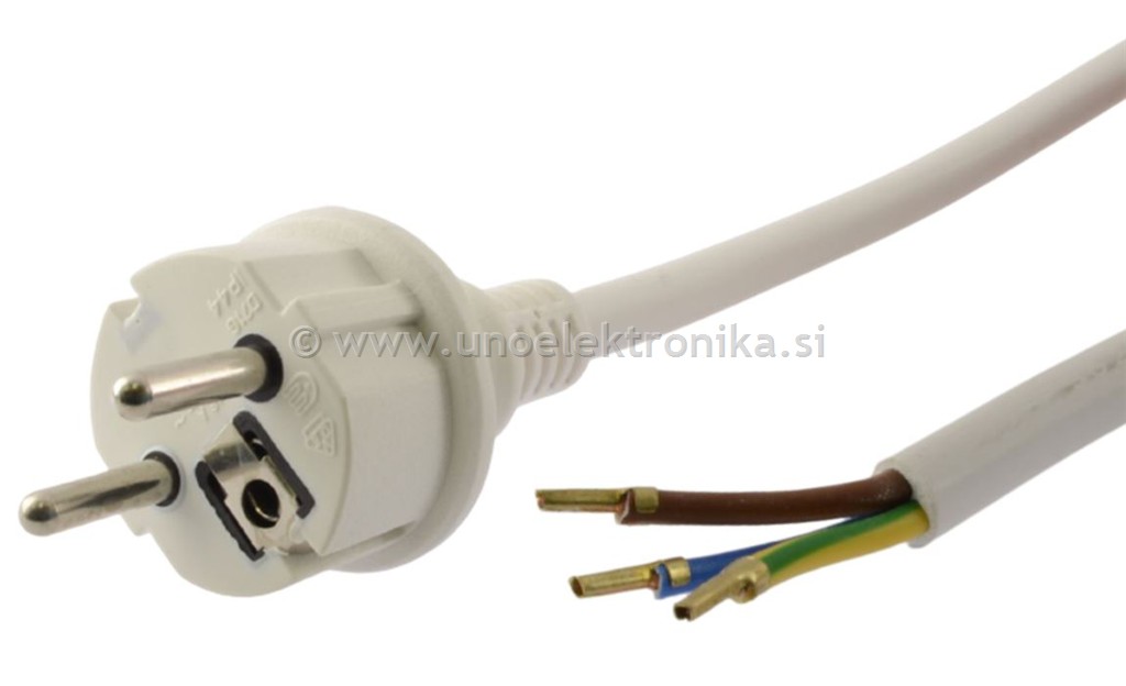 KABEL VTIKAČ SHUKO-GOLO 3x2,5mm2 L=2,5m