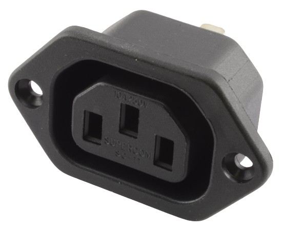 VTIČNICA 3 POLNA EURO ZA PANEL 10A 250V