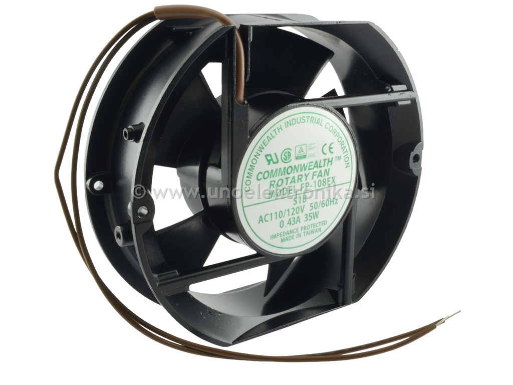 VENTILATOR 110VAC 172x150x51mm 35W