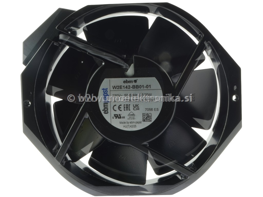 VENTILATOR 230VAC 172x150x38mm 27W