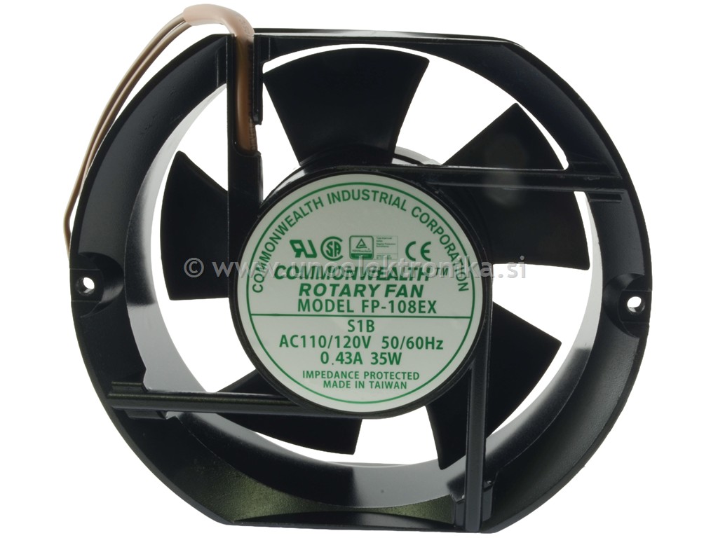 VENTILATOR 110VAC 172x150x51mm 35W