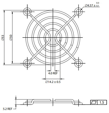 ZAŠČITNA MREŽICA ZA VENTILATOR