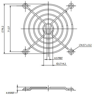 ZAŠČITNA MREŽICA ZA VENTILATOR