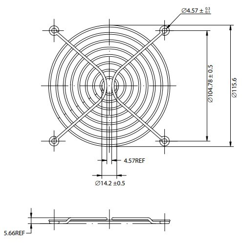 ŽAŠČITNA MREŽICA ZA VENTILATOR