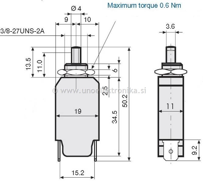 VAROVALKA TERMIČNA 240VAC 48VDC