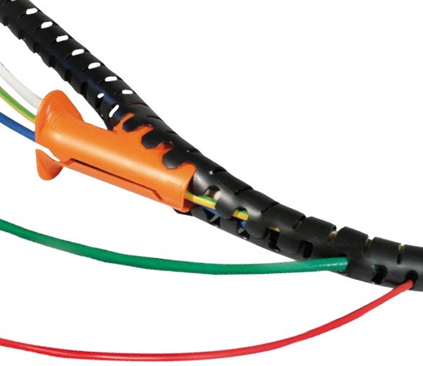 SPIRALA NA ZADRGO fi 25mm ČRNA