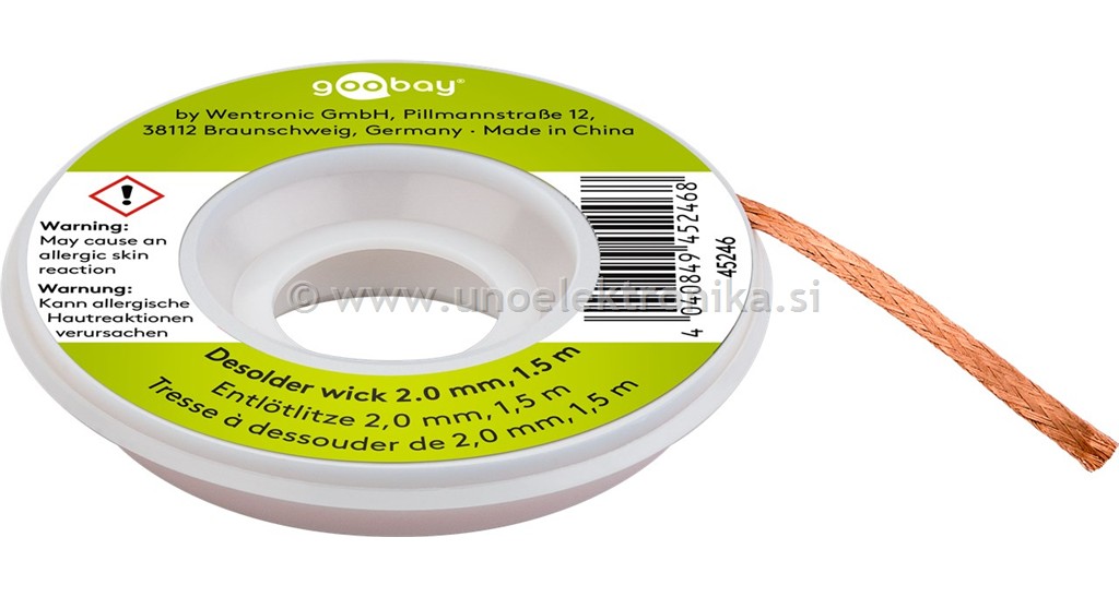 ODSPAJKALNA PLETENICA NO FLUX #2mm