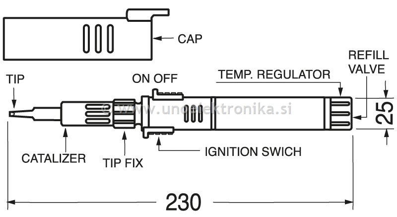 SPAJKALO NA PLIN PIEZO PROFESSIONAL
