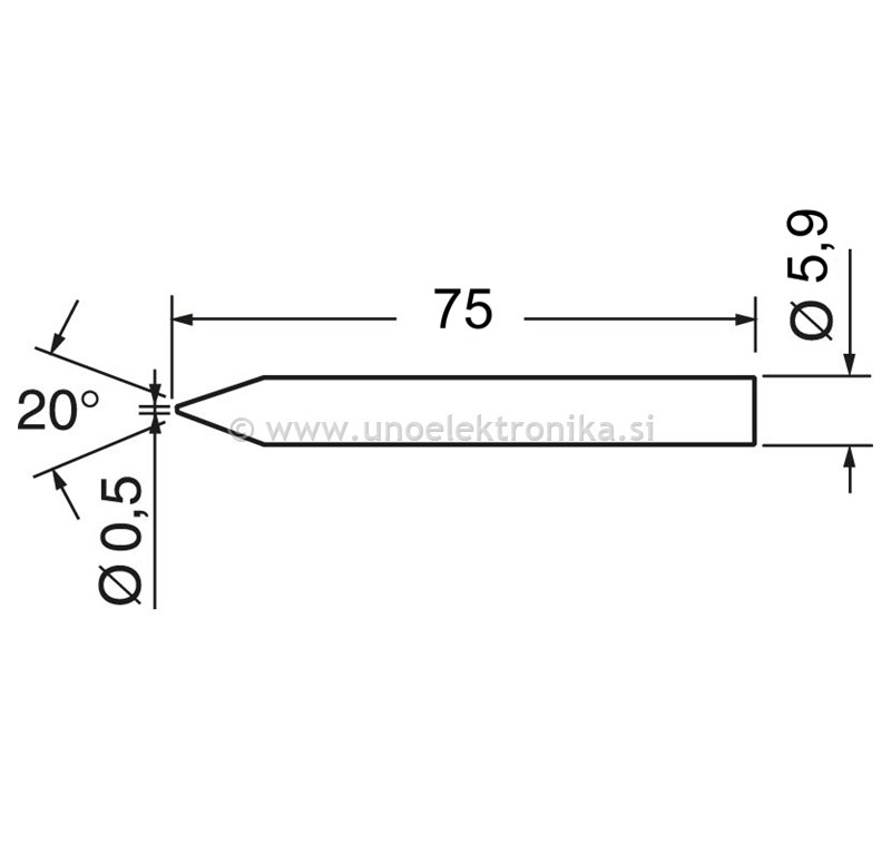 KONICA KONIČNA ZA SPAJKALO 60W