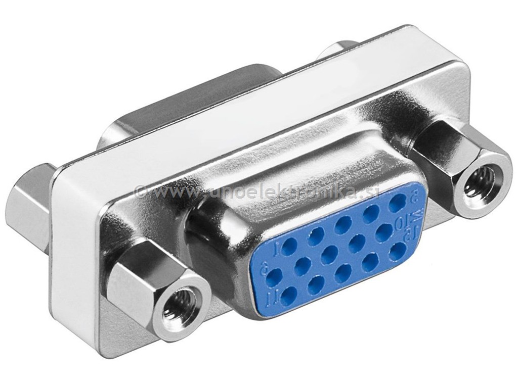 ADAPTER 2x VTIČNICA SUB HD15p.