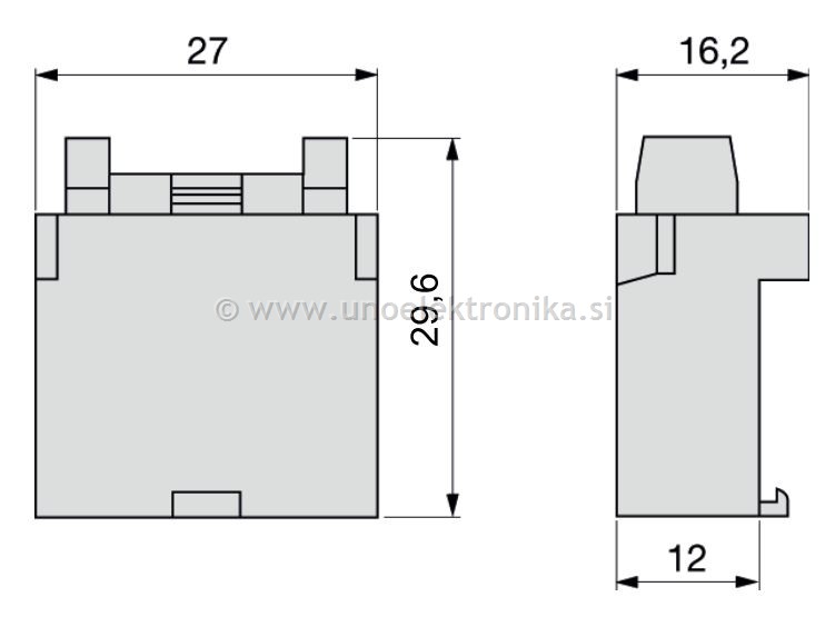NOSILEC NOŽASTIH VAROVALK UNIVAL 19mm