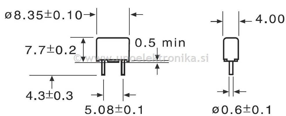 VAROVALKA ZA NA TISKANO VEZJE T4A 250V